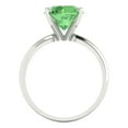 thumbnail image 4 of 2.5 ct Round Cut Simulated Green Diamond Solitaire Engagement Ring for Women in 18K White Gold, 4 of 5