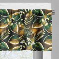 thumbnail image 5 of Ambesonne Forest Valance & Curtain, Fantasy Jungle Floral Leaves, 55"x45", Amber Forest Green and Fawn, 5 of 7