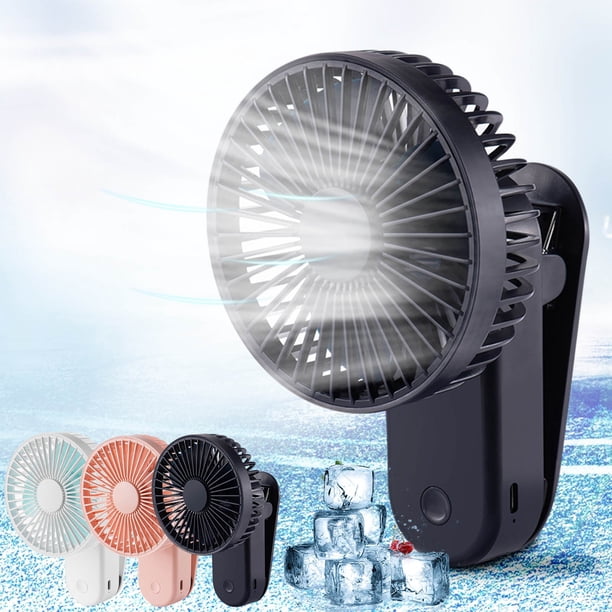 Xihbxyly Mini Ventilador Portátil, 3 Velocidades Ajustables, Diseño Silencioso con Rotación de 90°, Carga Usb, Función Magnética Antideslizante, Compacto para Usar En La Mesa, Oficina En Casa, Ligero