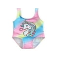 thumbnail image 1 of Maillot de Bain d'Été pour Filles, Dessin Animé, Sans Manches, Triangle, Tenue de Plage, 1 of 5