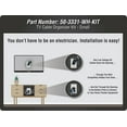 Electronics 503331WHKIT Small Flat Panel TV Cable Organizer