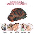 thumbnail image 6 of Kdxio Colorful Reptile And Leaves Print Shower Cap for Women,Elastic and Reusable,Double Waterproof Layers Bathing Hat, 6 of 6