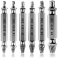 thumbnail image 1 of Extractor de tornillos dañados pelados WEIHJMXG 6 piezas acero Hss 4341 dureza superior a 63 Hrc, 1 of 5