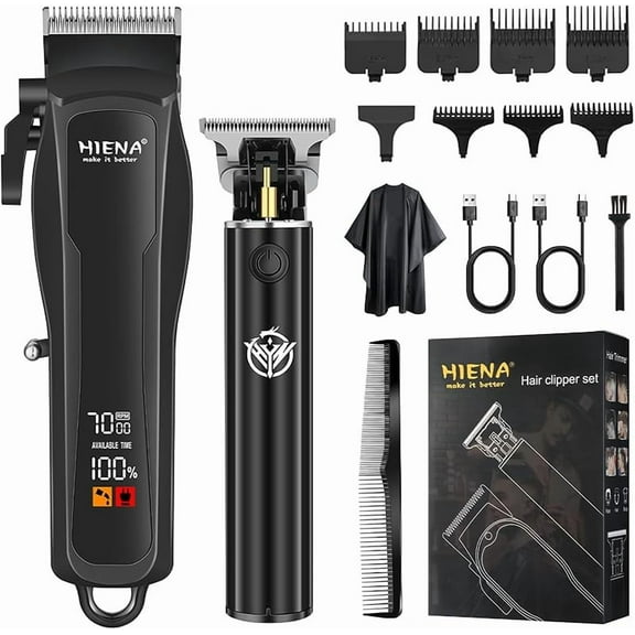 Hair Clipper and Trimmer Set Professional Cordless Hair Clipper for Men, Zero-Gap T-Blade Trimmers for Men, Beard Trimmers Barber Hair Cuttings Kit (262 065)