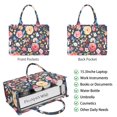 thumbnail image 2 of Large Capacity Tote Bag,Pioneer Flower Floral Print Pattern Handbag Fashion Luxury Tote Bag,15.7"x13"x 5.1" Inches,Laptop Compatible, 2 of 6