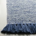 thumbnail image 3 of SAFAVIEH Montauk Justin Solid Braided Cotton Runner Rug, Blue, 2'3" x 7', 3 of 5