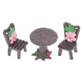 thumbnail image 1 of 2 Sets Miniature Table Chairs Models Mini Garden Ornaments Micro Landscape Decor, 1 of 8