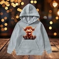 thumbnail image 2 of XJZMD Girls Hoodies Sweatshirts Cattle Long Sleeved Hoodie For Children Children's Winter Daily Leisure Warm Clothing Holiday 13 Years-14 Years, 2 of 7