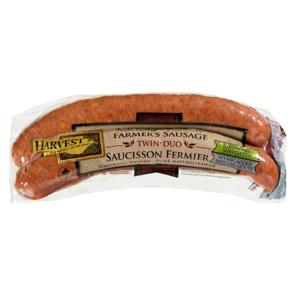 Harvest Meats Double Smoked Farmer's Sausage Gluten Free, 375 g