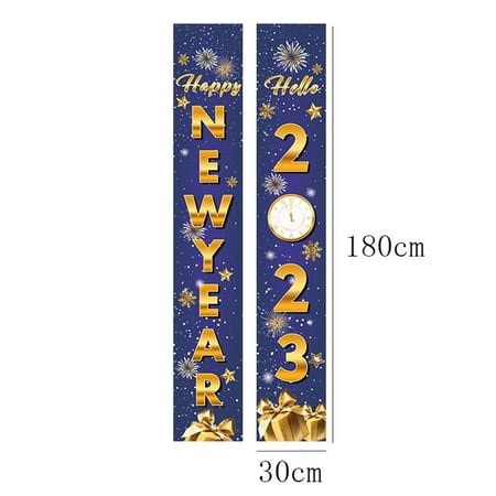 Welcome Wall Ornaments Home Decor Black Gold Couplet Curtain Couplet Banner Door Garlands Wall Pendants 2