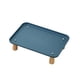thumbnail image 3 of Soporte elevado para cuenco para gatos, cómodo, lavable, protege el cuello, suministros para mascotas, soporte para plato de alimentación para Azul oscuro, 3 of 7