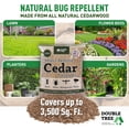 thumbnail image 6 of Double Tree Home and Garden Cedar Granules | Repels Fleas, Ticks, Ants, and Mosquitos | Rich Cedar Scent | Non Toxic | Pet Safe | 2 Bag (16 lbs), 6 of 7
