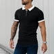 thumbnail image 5 of Gibobby Playera Tipo Polo Hombre Playeras Tipo Polo para Hombre Casuales Moda Camiseta Manga Corta(Blanco,CH), 5 of 5