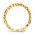 thumbnail image 2 of 14K Yellow Gold Ring Band Wedding Polished Twisted , Size 7, 2 of 5