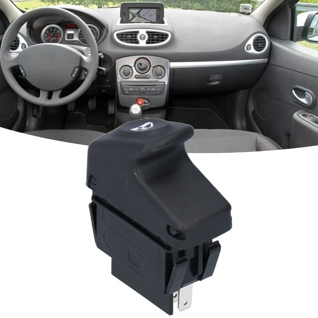 Car Window Control Switch, Electric Power Lifter Durable 7700838101 For Automobiles Replacement For Kangoo KC0 KC1, FC0, FC1 1997-2014 MPV