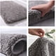 thumbnail image 4 of Alfombra de baño Espesar Alfombras de baño antideslizantes peludas con microfibra suave absorbente de agua para baño Ducha Bañera Dormitorio, ducha y habitación 40 * 60 cm Rosa brillar Hogar, 4 of 5