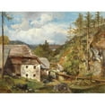 thumbnail image 3 of Emil Jakob Schindler 24x20 Black Modern Framed Museum Art Print Titled - The Mill in the Forest, 3 of 5