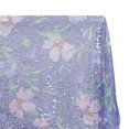 thumbnail image 4 of Zelouf Arabella Floral Print Metallic Mesh W/ Sequins  , Sewing, DIY, Crafts Fabric by the Yard, Navy/blue, 1 Yard, 4 of 4