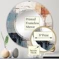 thumbnail image 3 of DESIGN ART Designart "Prairie Bliss" Abstract Collages Modern Wall Mirror 24in.x24in., 3 of 5