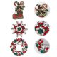 thumbnail image 3 of 1 juego de 3 broches navideños retro de diamantes de colores (colores surtidos), 3 of 8