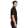 thumbnail image 2 of Tultex Sport Pique Polo Shirt for Men GR40 Essentia Short Sleeve Tee in Black, XL, 2 of 5