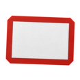 thumbnail image 1 of Injueey Alfombrillas de silicona para hornear antiadherentes resistentes al calor para postre pastel macarrón Cocina y Comedor blanco rojo 30x21cm, 1 of 1