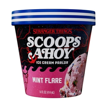 Scoops Ahoy Mint Flare Ice Cream Pint 14oz Stranger Things Netflix