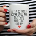 thumbnail image 6 of YouNique Designs 20 Year Wedding Anniversary Coffee Mug For Her - 11 Ounces - 20th Anniversary Cups for Wife - Twenty Years Coffee Cup - 20th Year Coffee Mug, 6 of 6