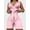 Pink, variant on Women's Tummy Control Shapewear Bodysuit, High Waist Compression Body Shaper with Lace Trim
