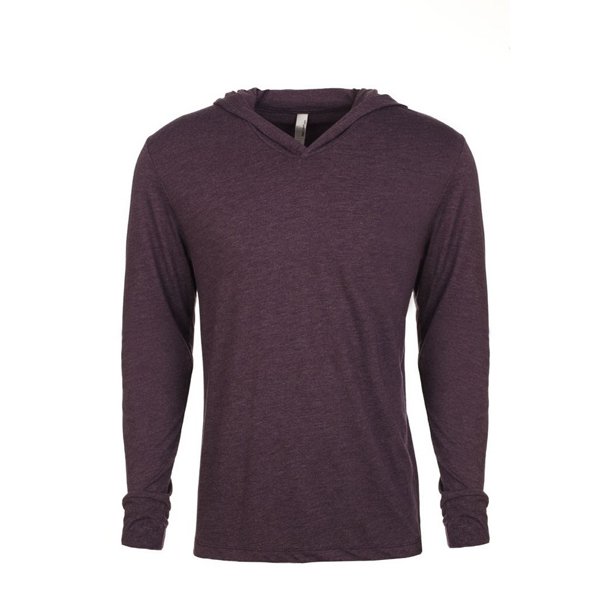 Next Level - Sudadera con capucha Tri-Blend unisex (Púrpura Vintage)