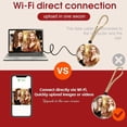 thumbnail image 5 of WiFi Digital Photo Frame, 2.7" Round Screen Video Player, Personalized Uploadable Memory Display with APP Control, Unique Keepsake Gift for Couples Anniversary Birthday, 5 of 11