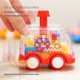 thumbnail image 4 of Funtogether Toys Press and Go Toy Car, Toddler Push Vehicle with Visible Spinning Gears, Friction Powered Pull Back Car, 4 of 6
