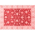 thumbnail image 1 of Ahgly Company Machine Washable Indoor Rectangle Oriental Red Traditional Area Rugs, 7' x 9', 1 of 4