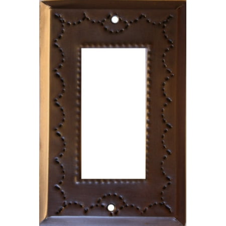 Tin Single Switchplate - Single Decora Antique Tin Switchplate