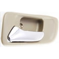 thumbnail image 4 of Front and Rear Interior Door Handles Beige bezel with chrome lever Front Driver and Passenger Side With door lock hole for 1998-2002 Honda Accord DX, 4 of 4