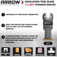 thumbnail image 2 of Arrow OSC202-10 1.25 in. Titanium Metal Blade - 10 Piece, 2 of 3
