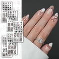 thumbnail image 3 of 5pcs Retro Floral Nail Stamping Plates 155 Patterns Leaves Plant Nail Art Templates French Tip Manicure Art Stencils DIY, 3 of 7