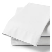 White Classic T-200 Heavy Weight Cotton/Poly Pillowcases, White, Standard, 24 Count