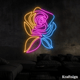 thumbnail image 3 of Craftnamesign Flower Color Neon sign, Flower Shop Decor, Bedroom Decor, 3 of 4