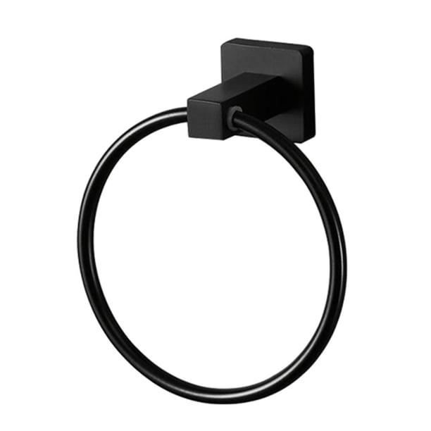 Toallero pulido con gancho, soporte de mano, soporte de pared para toallas de baño y cocina. Anillo de toalla