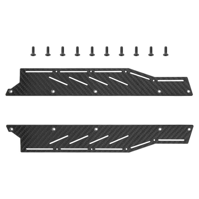 Placas de Deslizamiento de Coche RC Cuticat Tablero de Pedal de Fibra de Carbono para Vehículo RC Arrma F1 Limitless