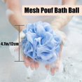 thumbnail image 3 of Paquete de 10 esponjas de esponja de ducha, bola de ducha de puf de baño de malla multicolor, esponjas de ducha reutilizables, bola de baño de lufa para mujeres y hombres, color aleatorio Afortunado Sencillez, 3 of 4