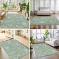 thumbnail image 4 of 3'x5' Area Rugs, Sage Green Butterfly Botanical Indoor Outdoor Area Rug for Living Room Bedroom, Summer Plants Line Art Washable Bathroom Rugs Kitchen Floor Carpet Mats Home Decor Aesthetic, 4 of 8