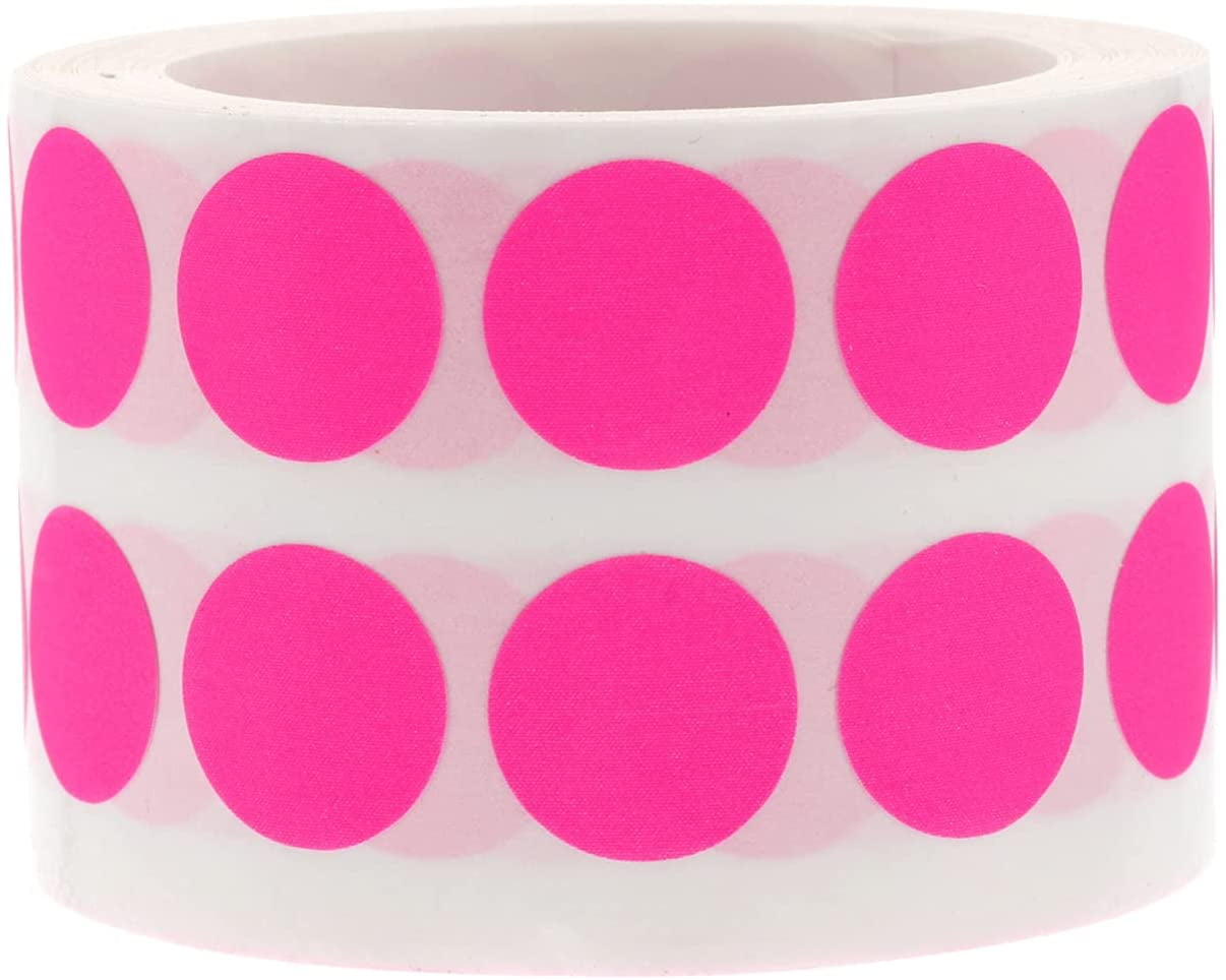 1roll Labels Colors Super Self Shop Round Stickers, Scrapbook Polka