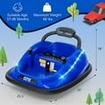 thumbnail image 5 of OLAKIDS Bumper Car for Toddlers, 12V Kids Electric Ride on Toy with Remote Control, Battery Powered Vehicle Racer for Baby, 360 Degree Spin Rotation,  LED Lights, Music, Ages 3-8 (Blue), 5 of 10