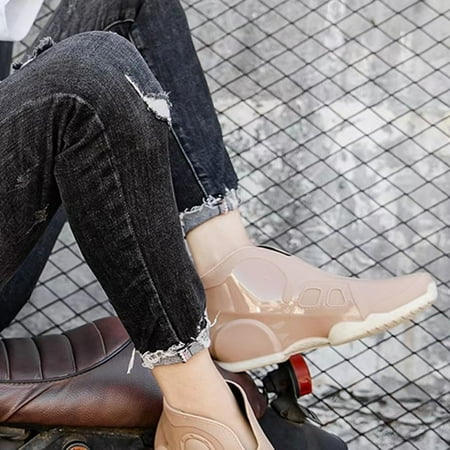 

Men‘s Fashion Solid Color Waterproof Non-slip Rain Boots