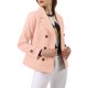 thumbnail image 5 of Abrigo de doble botonadura con solapa de pico para mujer INSPIRE CHIC en color rosa, 5 of 8