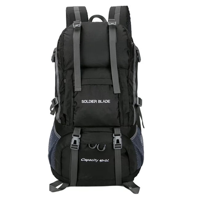Mochila de senderismo y acampada de 45 l, gran capacidad, para montañismo, impermeable, para viajes