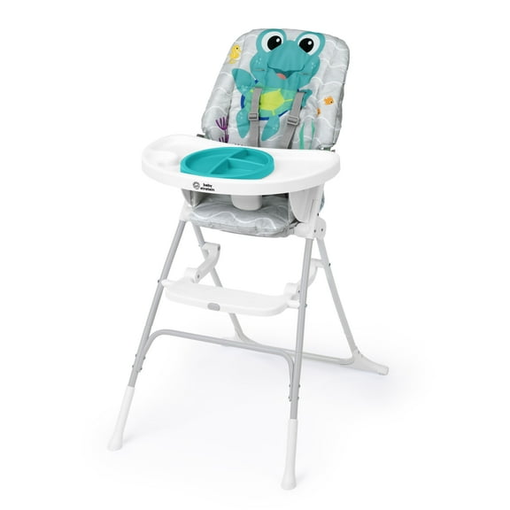 Baby Einstein Ocean Explorers Snack & Splash Compact Folding High Chair, Ages 6 Months and Up, Unisex
