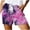 Watermelon Red, variant on Bibifish Womens Athletic Shorts All Day Comfort Printed Mesh Pocket Elastic Drawstring Waist Relaxed Workout Shorts